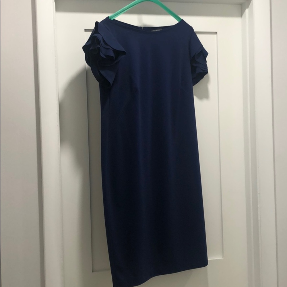 Navy maternity dress